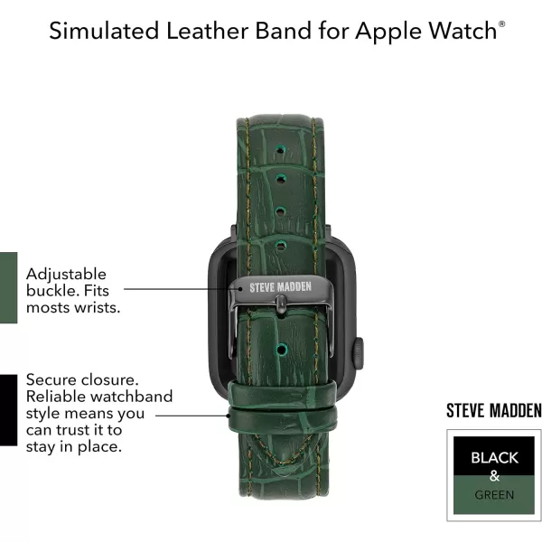 imageSteve Madden Fashion CrocoGrain Band for Apple WatchGreen