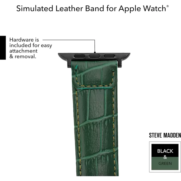 imageSteve Madden Fashion CrocoGrain Band for Apple WatchGreen