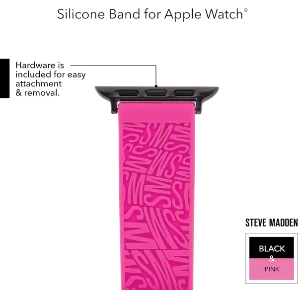 imageSteve Madden Fashion Silicone Band for Apple WatchHot Pink