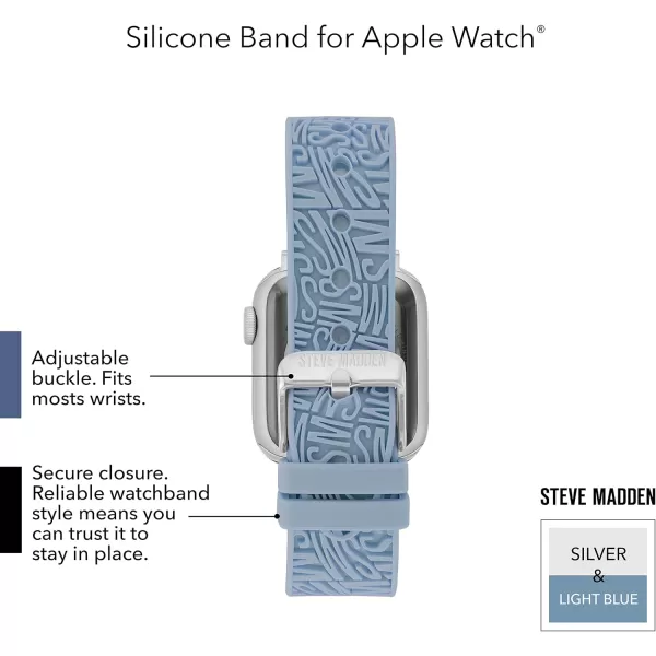 imageSteve Madden Fashion Silicone Band for Apple WatchLight Blue