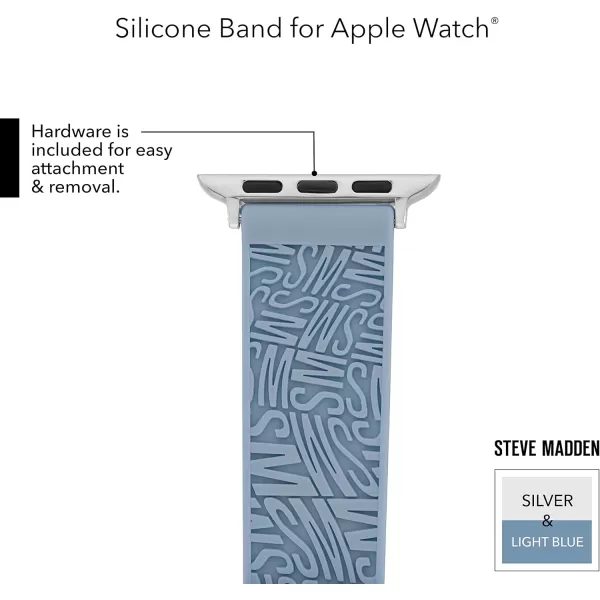 imageSteve Madden Fashion Silicone Band for Apple WatchLight Blue