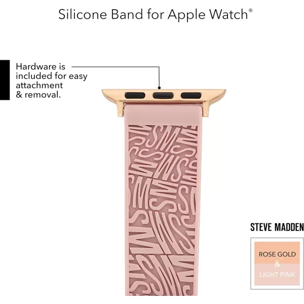 imageSteve Madden Fashion Silicone Band for Apple WatchLight Pink