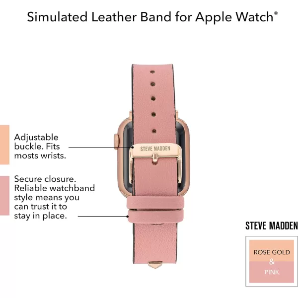 imageSteve Madden Fashion Studded Band for Apple WatchPinkRose Gold