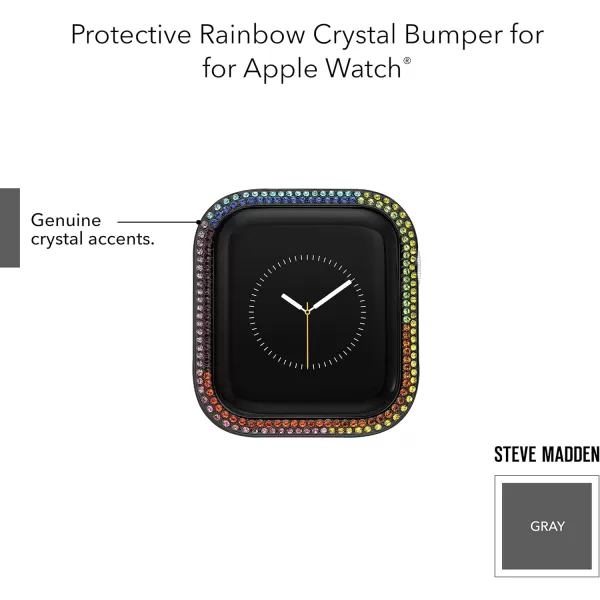 imageSteve Madden Genuine Crystal Bumper for Apple WatchGunmetal GreyMulti