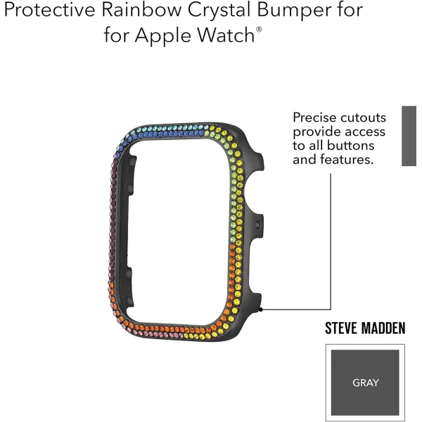 imageSteve Madden Genuine Crystal Bumper for Apple WatchGunmetal GreyMulti