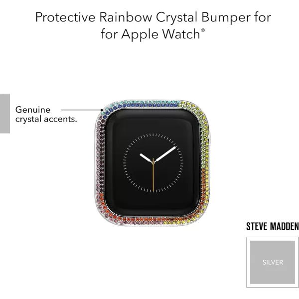 imageSteve Madden Genuine Crystal Bumper for Apple WatchSilverMulti