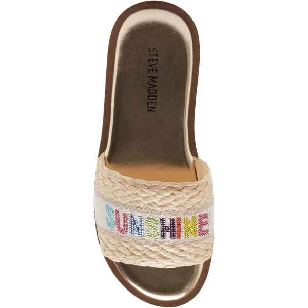 imageSteve Madden Girls Caprii Slide SandalNatural