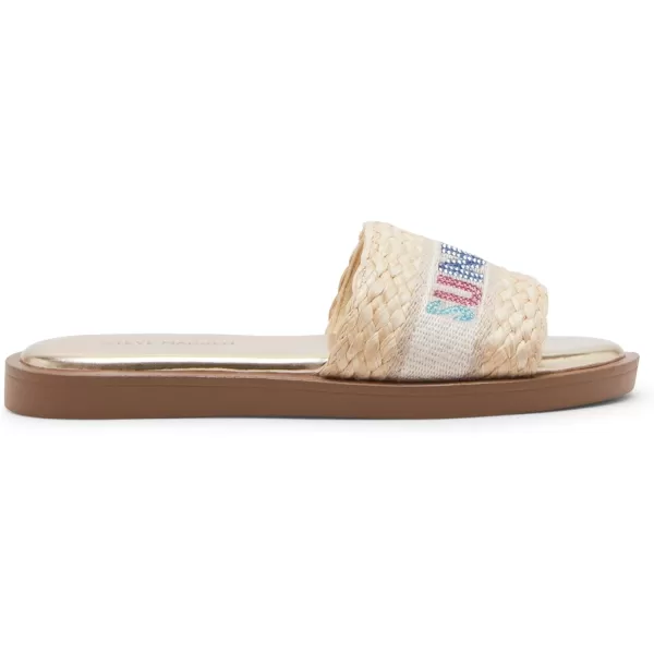 imageSteve Madden Girls Caprii Slide SandalNatural