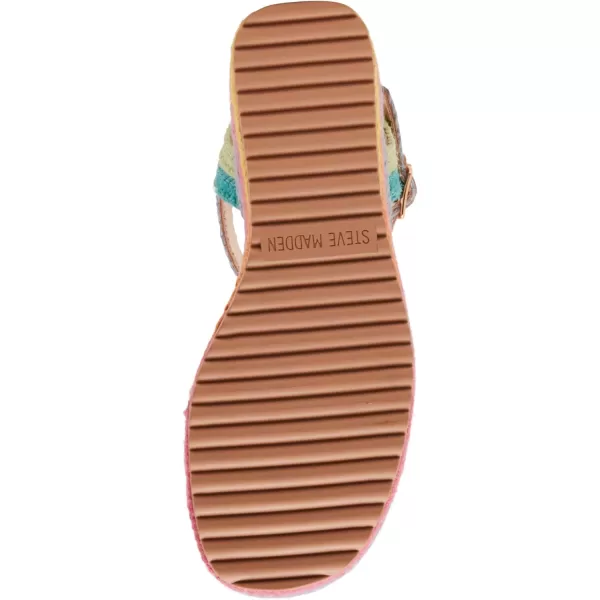 imageSteve Madden Girls Cleo Wedge SandalRainbow Multi