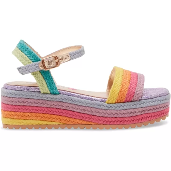 imageSteve Madden Girls Cleo Wedge SandalRainbow Multi