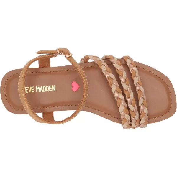 imageSteve Madden Girls Georjia Flat SandalCognac Multi