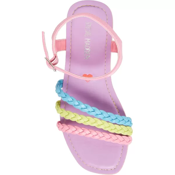 imageSteve Madden Girls Georjia Flat SandalPastel Multi