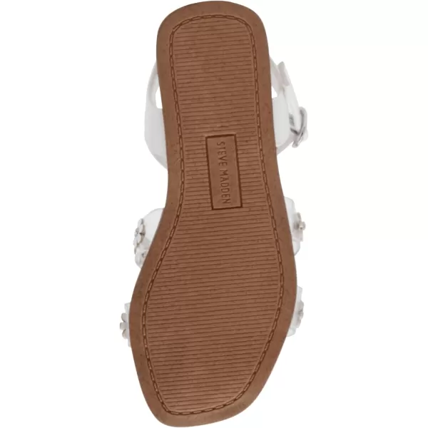 imageSteve Madden Girls Haydin Flat SandalWhite Multi