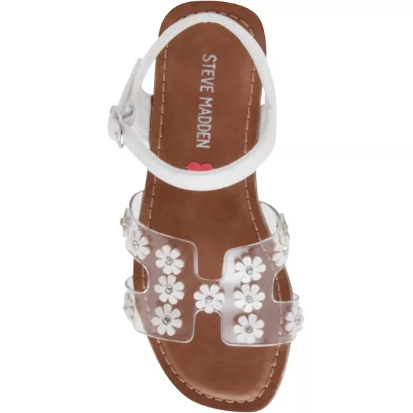 imageSteve Madden Girls Haydin Flat SandalWhite Multi