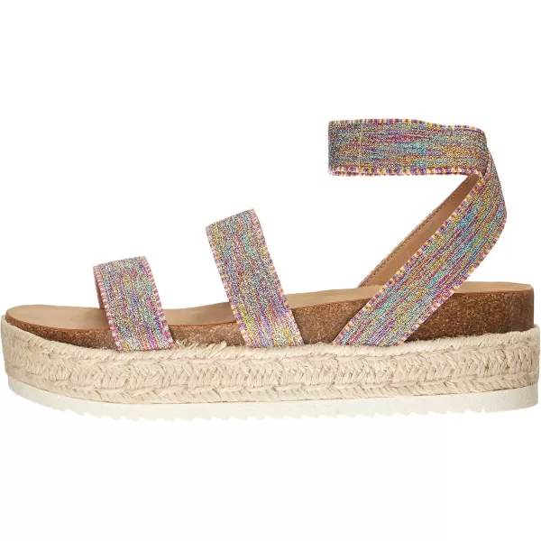imageSteve Madden Girls Kimmie Espadrille Wedge SandalMulti