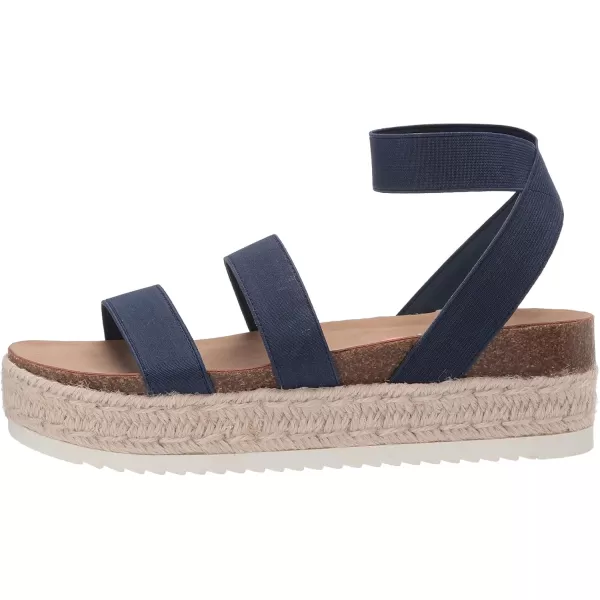 imageSteve Madden Girls Kimmie Espadrille Wedge SandalNavy