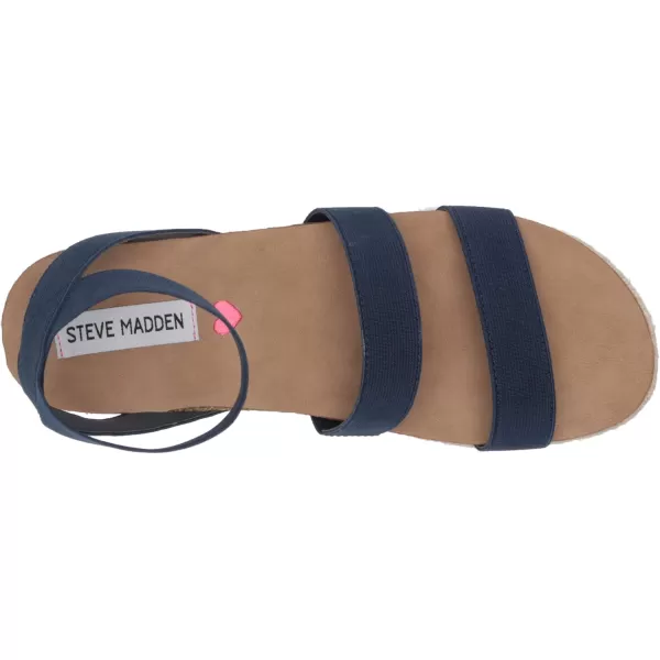 imageSteve Madden Girls Kimmie Espadrille Wedge SandalNavy