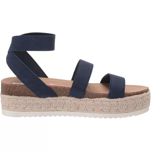 imageSteve Madden Girls Kimmie Espadrille Wedge SandalNavy