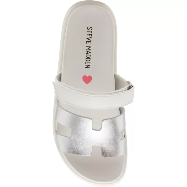 imageSteve Madden Girls Mayven Slide SandalWhite Multi