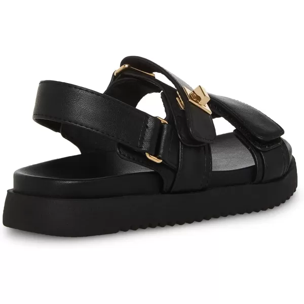 imageSteve Madden Girls Mona Flat SandalBlack