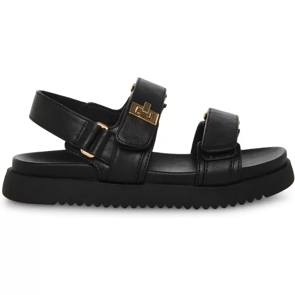 imageSteve Madden Girls Mona Flat SandalBlack
