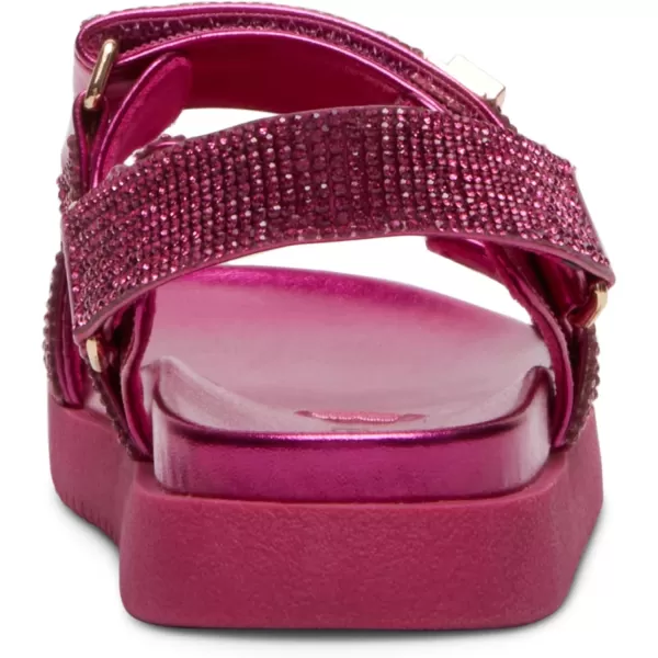 imageSteve Madden Girls Mona Flat SandalPink Rhinestone