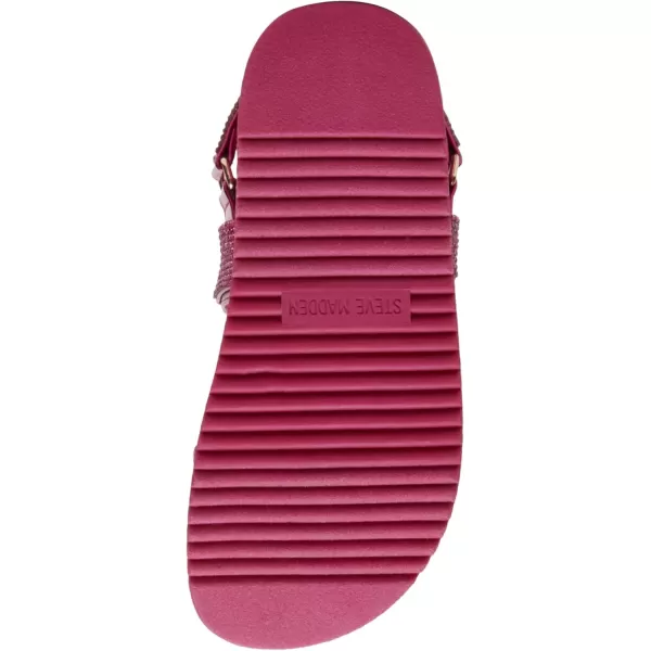 imageSteve Madden Girls Mona Flat SandalPink Rhinestone