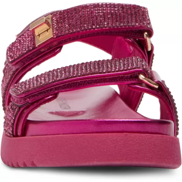 imageSteve Madden Girls Mona Flat SandalPink Rhinestone