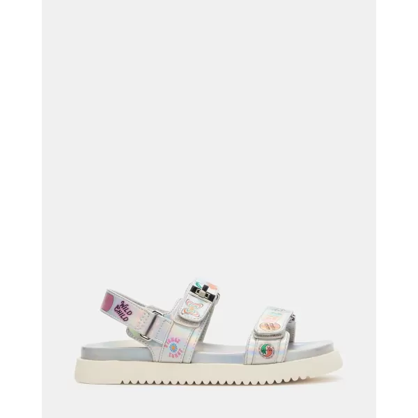 imageSteve Madden Girls Mona Flat SandalSilver Multi