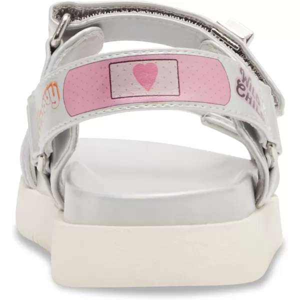 imageSteve Madden Girls Mona Flat SandalSilver Multi