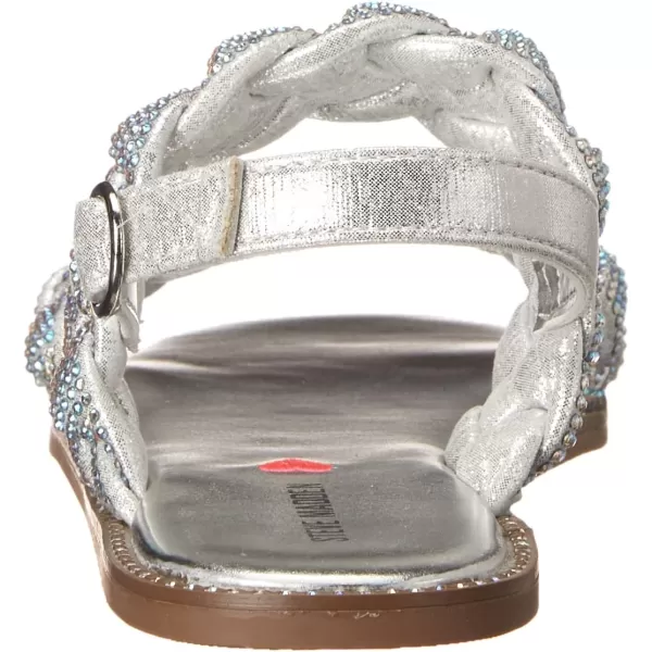 imageSteve Madden Girls Shoes Newbie Flat SandalSilver