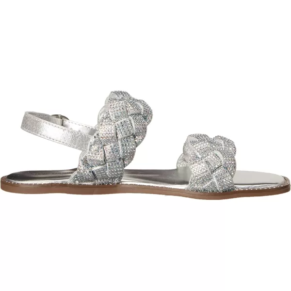 imageSteve Madden Girls Shoes Newbie Flat SandalSilver