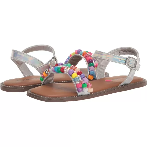 imageSteve Madden Girls Shoes Pattie Flat SandalSilver