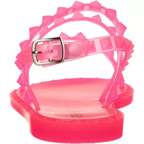 imageSteve Madden Girls Travel Flat SandalPink Jelly