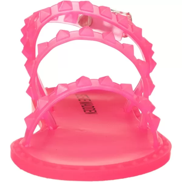 imageSteve Madden Girls Travel Flat SandalPink Jelly