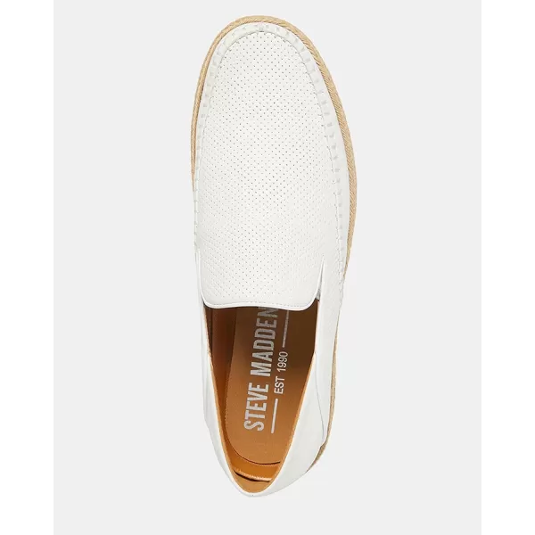imageSteve Madden Mens Caydenn EspadrilleWhite Leather