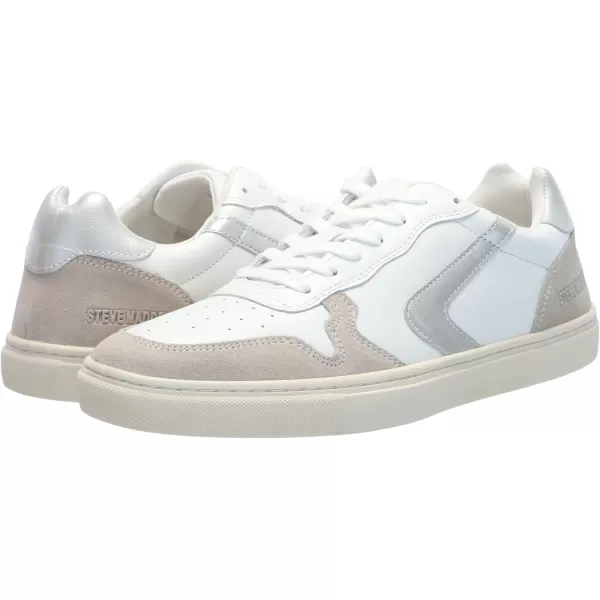 imageSteve Madden Mens Centre SneakerWhite WSilver