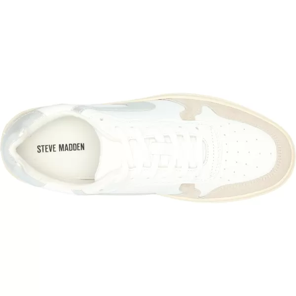 imageSteve Madden Mens Centre SneakerWhite WSilver