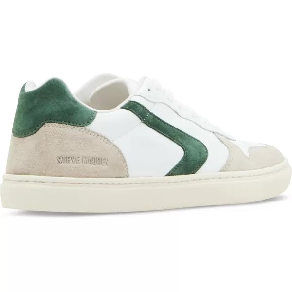 imageSteve Madden Mens Centre SneakerWhiteGreen Leather