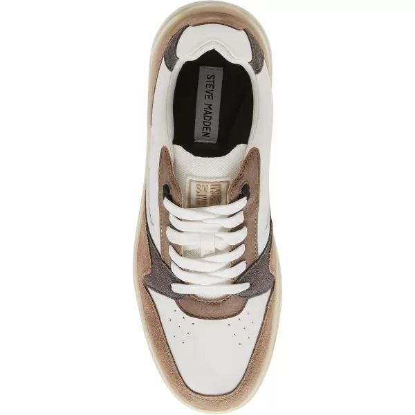 imageSteve Madden Mens Dynamo SneakerTaupe WWhite
