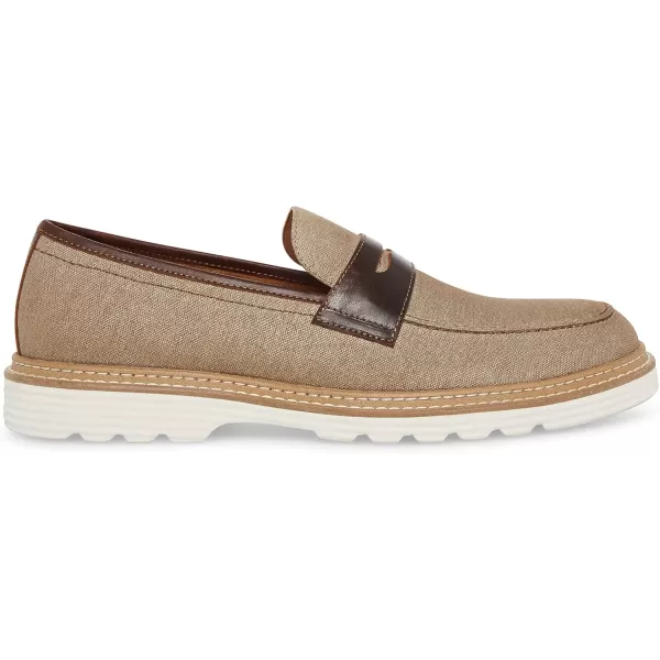 imageSteve Madden Mens Ewald Penny LoaferKhaki Fabric