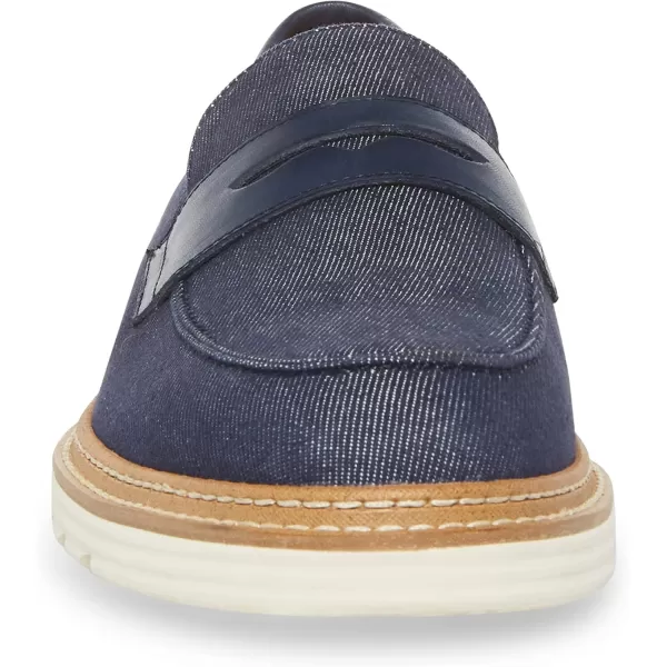 imageSteve Madden Mens Ewald Penny LoaferNavy Fabric