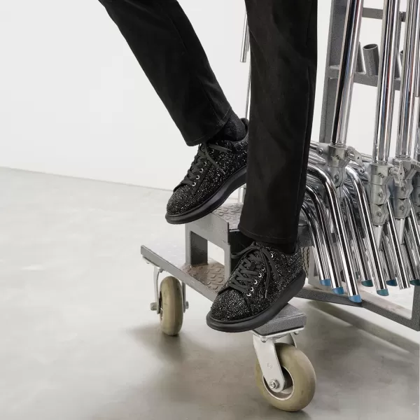 imageSteve Madden Mens Icebox SneakerBlack Rhinestone