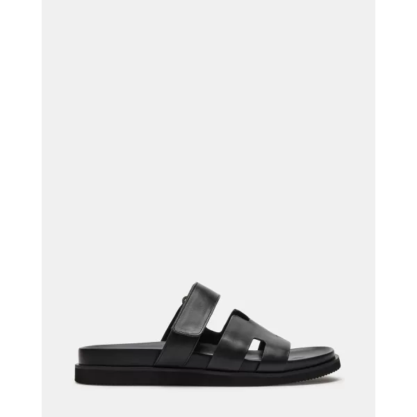 imageSteve Madden Mens Maiven SandalBlack Leather