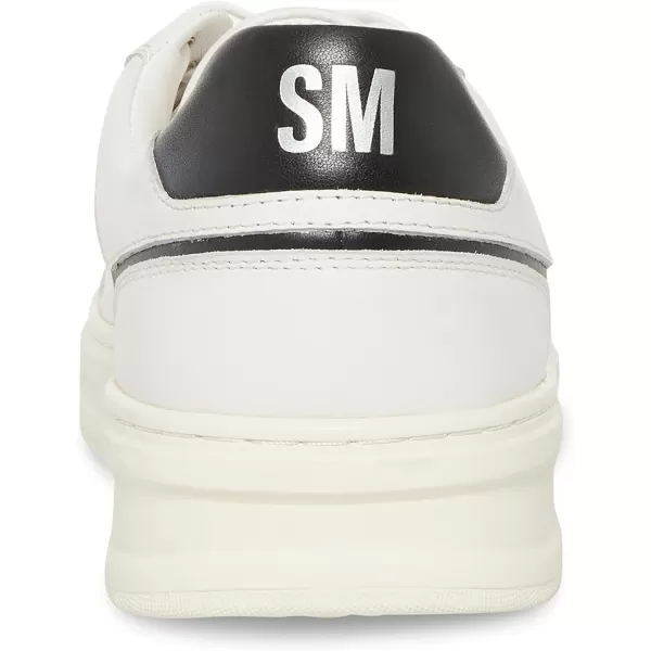 imageSteve Madden Mens McCord SneakerWhiteBlack Leather