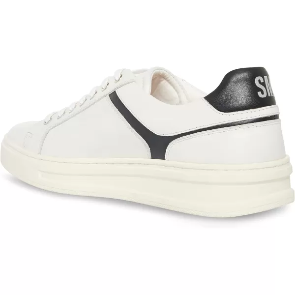imageSteve Madden Mens McCord SneakerWhiteBlack Leather