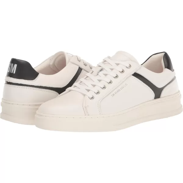 imageSteve Madden Mens McCord SneakerWhiteBlack Leather