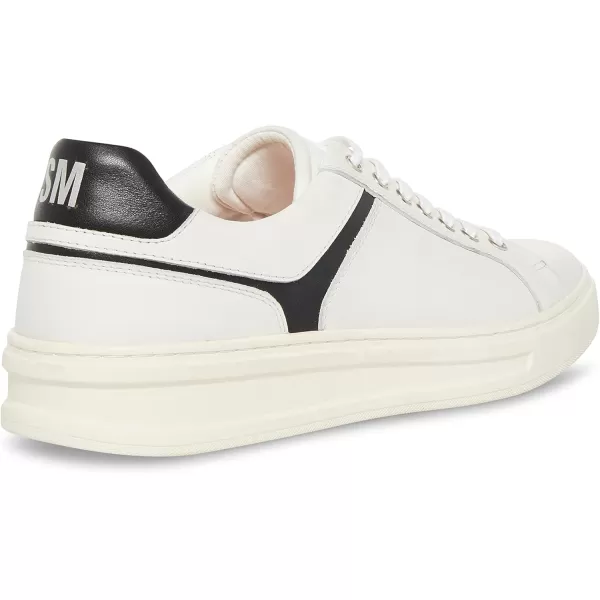 imageSteve Madden Mens McCord SneakerWhiteBlack Leather