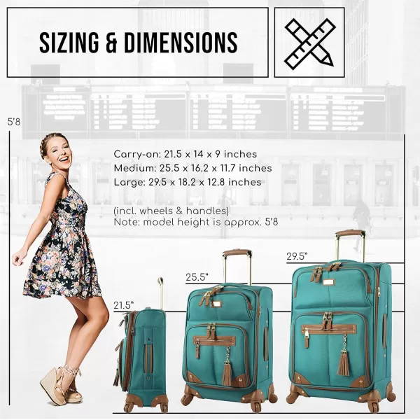 imageSteve Madden Spinner Global Blue 20inHarlo Teal Blue