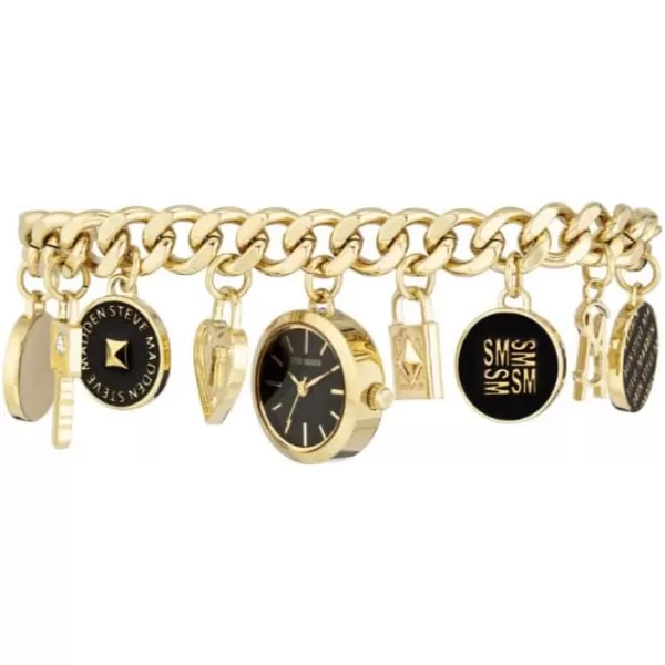 imageSteve Madden Womens Bracelet WatchGoldBlack